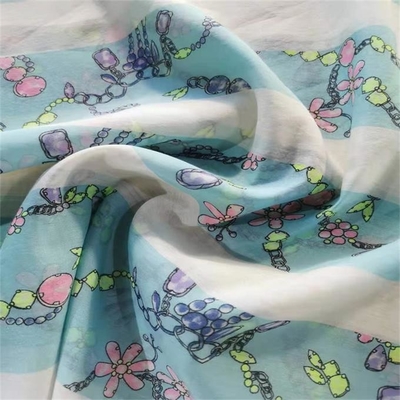 les femmes 80s adaptent au Spandex de polyester de la mousseline de soie 20d imprimé par Digital de tissu