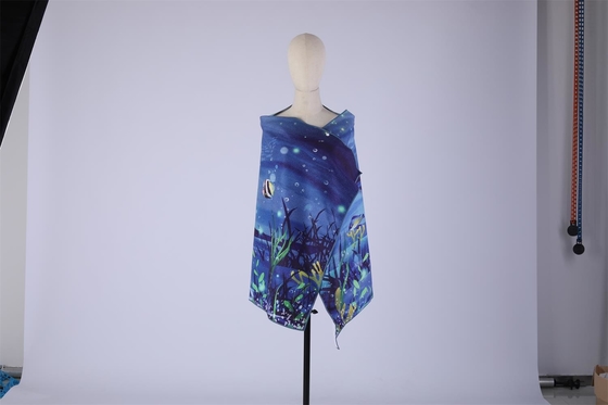 polyester de prévention de sable imprimé par polyamide de serviette de plage 200gsm