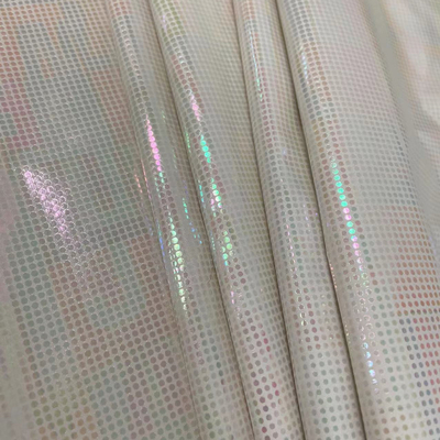 71 g/m² Tissu en taffetas de polyester 320t Feuille d'argent chaud coloré 50dx50d