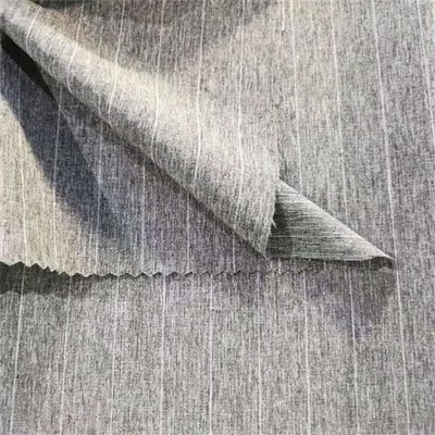 Fibre cationique verticale du tissu de mélange de Spandex de polyester de rayure 100d