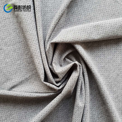Mélange simple cationique de tissu de Spandex de polyester poinçonnant le tissu du polyester 100 de 150cm