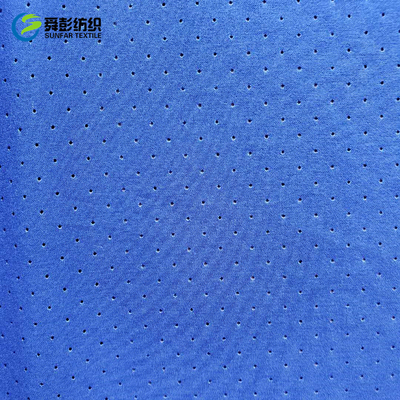 Mélange simple cationique de tissu de Spandex de polyester poinçonnant le tissu du polyester 100 de 150cm