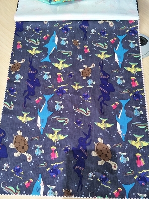 la sublimation de 240t Microfiber a imprimé le sergé du tissu 120gsm Peached