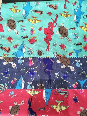 la sublimation de 240t Microfiber a imprimé le sergé du tissu 120gsm Peached