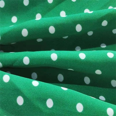 sergé Dot Printed de tissu de mousseline de soie de polyester de 50dx50d 83gsm