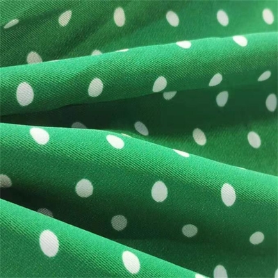 sergé Dot Printed de tissu de mousseline de soie de polyester de 50dx50d 83gsm