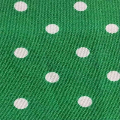 sergé Dot Printed de tissu de mousseline de soie de polyester de 50dx50d 83gsm