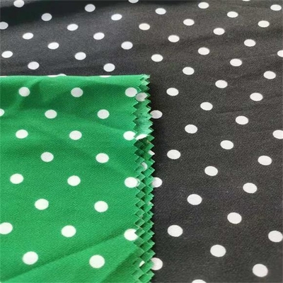 sergé Dot Printed de tissu de mousseline de soie de polyester de 50dx50d 83gsm