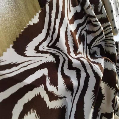 Le sergé a imprimé le tissu de mousseline de soie par la cour 75dx75d 120gsm
