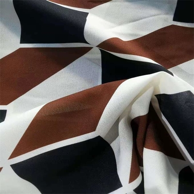 95gsm a froissé le tissu de polyester de crêpe du tissu 100dx100d de mousseline de soie