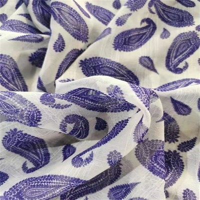 70gsm 56&quot; tissu 50d de mousseline de soie de pli pour des jupes de dames