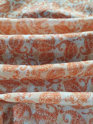 70gsm 56&quot; tissu 50d de mousseline de soie de pli pour des jupes de dames