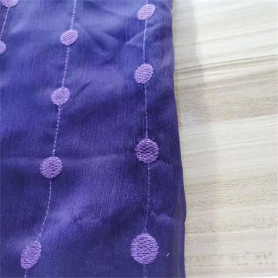 polyester de mousseline de soie de pli de broderie de tissu de mousseline de soie de Spandex de polyester de 30dx30d 39gsm
