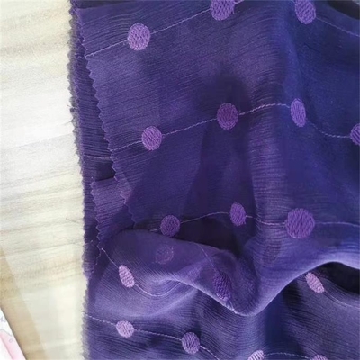polyester de mousseline de soie de pli de broderie de tissu de mousseline de soie de Spandex de polyester de 30dx30d 39gsm