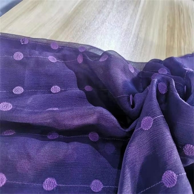 polyester de mousseline de soie de pli de broderie de tissu de mousseline de soie de Spandex de polyester de 30dx30d 39gsm
