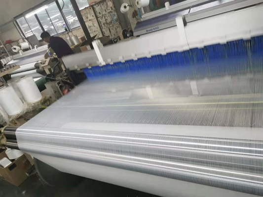 Spandex du polyester 2 du tissu 110gsm 98 de mousseline de soie de la bulle 75dx150d