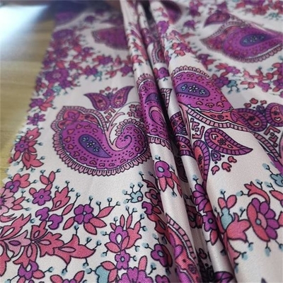 95gsm a imprimé le tissu de satin de Spandex de polyester, tissu de mousseline de soie du polyester 50d