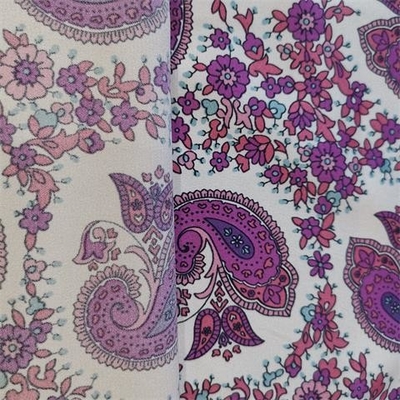 95gsm a imprimé le tissu de satin de Spandex de polyester, tissu de mousseline de soie du polyester 50d
