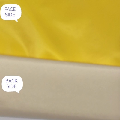 230gsm ouatine extérieure respirable jaune du tissu 75d Softshell