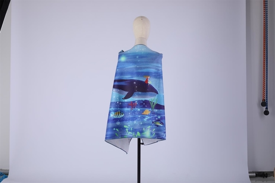 polyester de prévention de sable imprimé par polyamide de serviette de plage 200gsm
