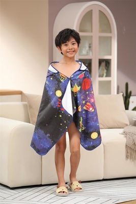 la serviette de plage de polyester de 140x70CM a imprimé la couverture de plage de voyage du style 200gsm de chapeau