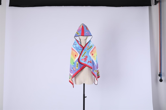 la serviette de plage de polyester de 140x70CM a imprimé la couverture de plage de voyage du style 200gsm de chapeau