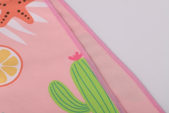 couverture à séchage rapide de serviette de plage de la fonction 140x70cm de tissu court du panneau 200gsm