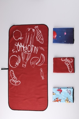 tapis imperméable à séchage rapide GRS de couverture de plage de preuve du sable 200gsm
