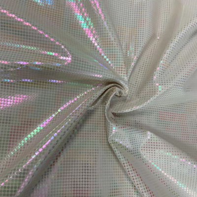 71 g/m² Tissu en taffetas de polyester 320t Feuille d'argent chaud coloré 50dx50d