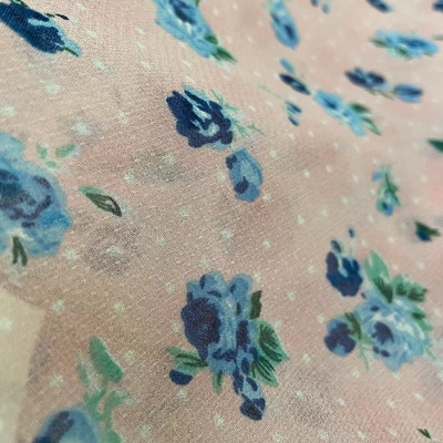 100 g/m² Satin Mousseline Spandex Polyester Tissu Imprimé